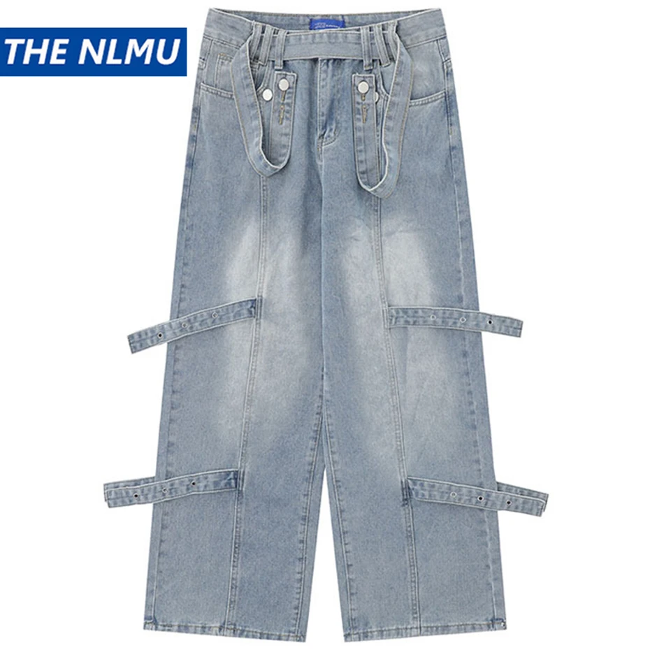 Fashion Baggy Jeans Button Ribbon Loose Denim Pants Men Streetwear Hip Hop Harajuku Blue Jeans Trousers
Fashion Baggy Jeans Button Ribbon Loose Denim Pants Men Streetwear Hip Hop Harajuku Blue Jeans Trousers
