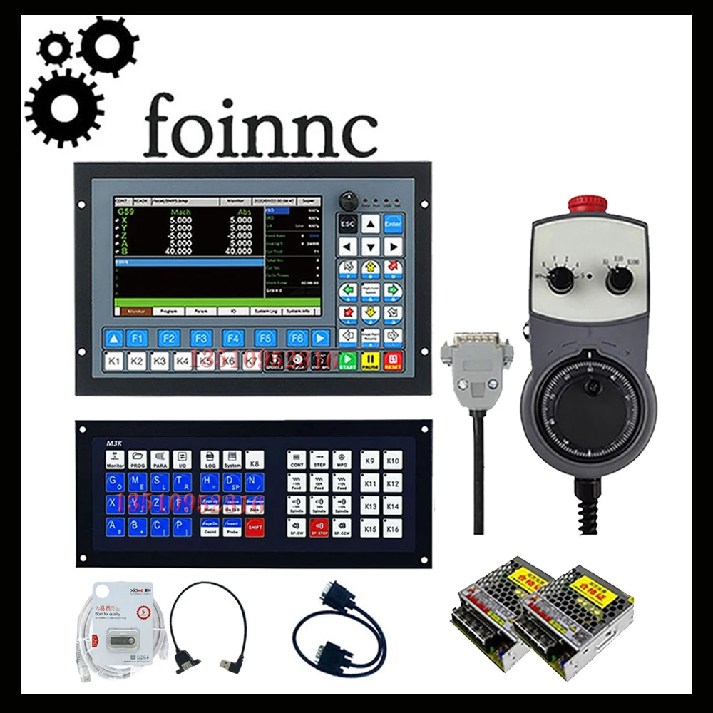 

Cnc 3 4 5 Axis Independent Controller Ddcs-expert M350 Offline Plc+atc Extended Keyboard Hand Wheel Mpg 75w24v Replace Ddcsv3.1