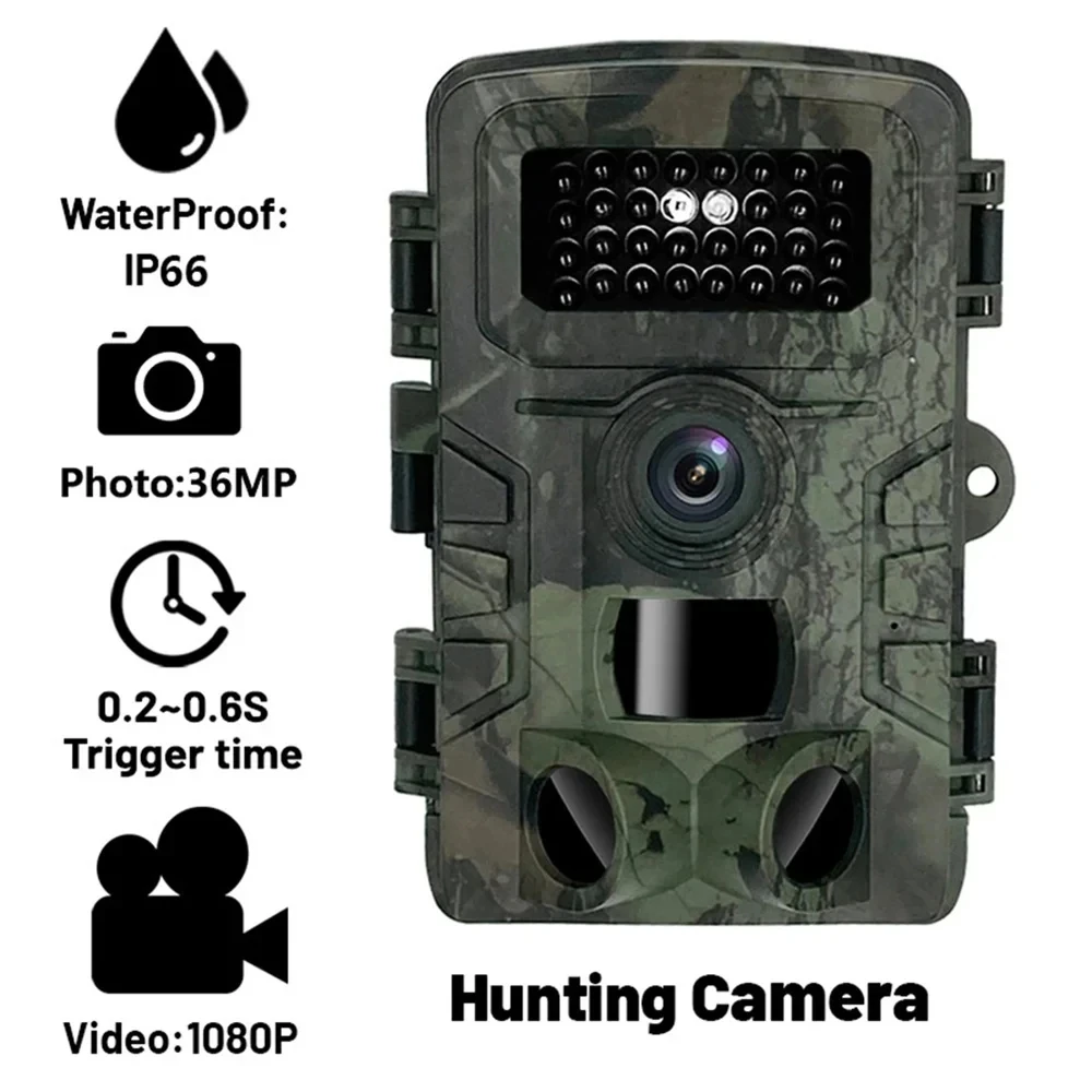 Hunting Trail Camera 36MP 1080P IP66 Waterproof PIR Infrared Night Vision Wildlife Cam Surveillance Tracking Monitor Mini Camera
Hunting Trail Camera 36MP 1080P IP66 Waterproof PIR Infrared Night Vision Wildlife Cam Surveillance Tracking Monitor Mini Camera