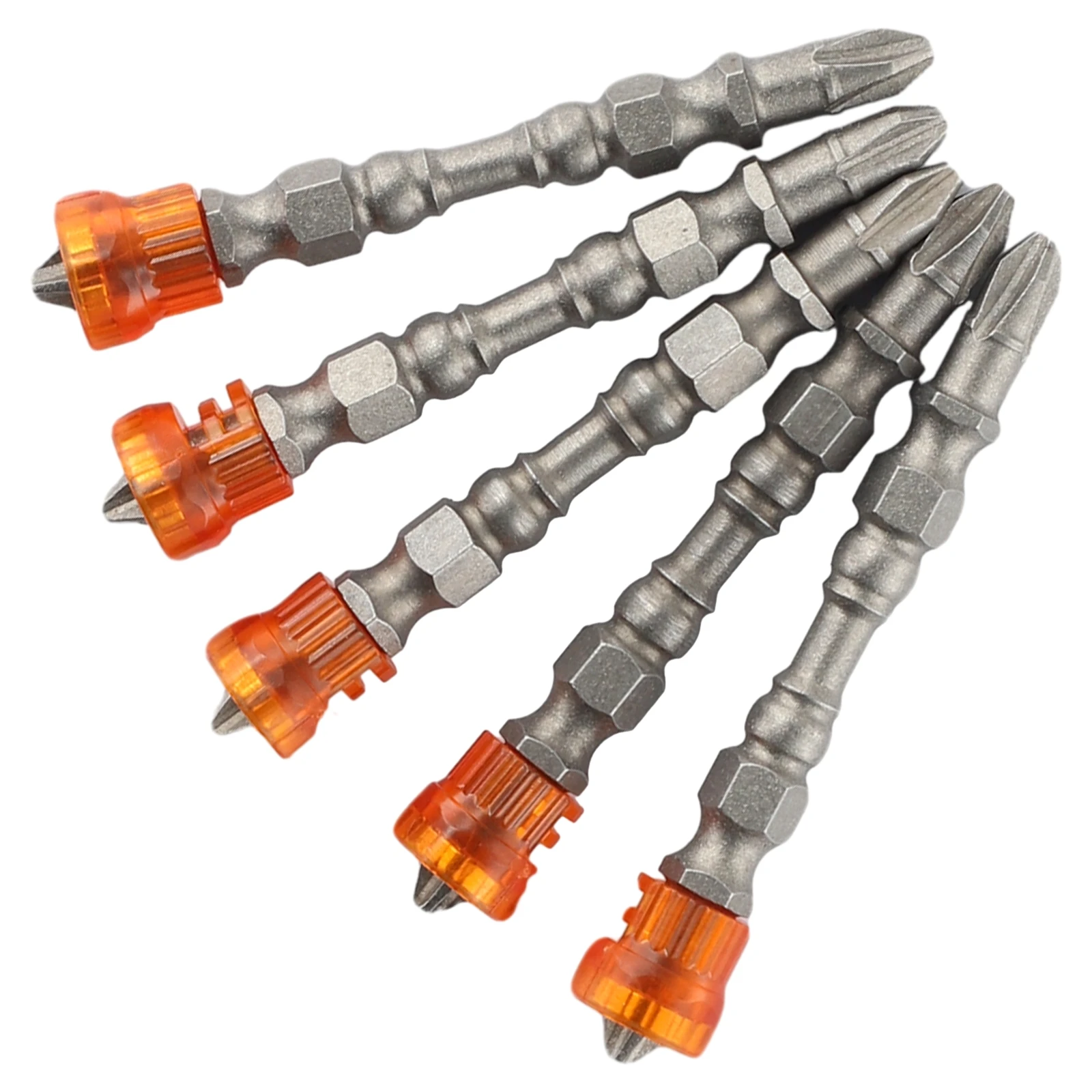5pcs 65mm Length PH2 Double-Head Cross Screwdriver Bits With Magnetic Ring 1/4 Inch Hex Shank Alloy Steel Screwdriver Bits Tools
5pcs 65mm Length PH2 Double-Head Cross Screwdriver Bits With Magnetic Ring 1/4 Inch Hex Shank Alloy Steel Screwdriver Bits Tools