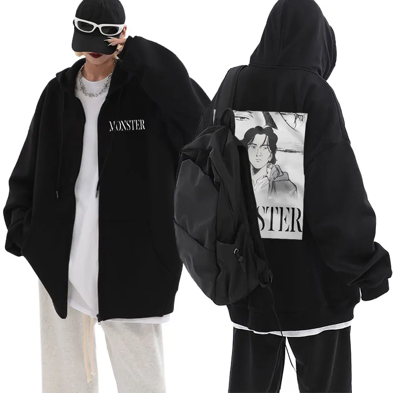 Manga Monster Naoki Urasawa Print Zipper Hoodie Men's Fashion Casual Zip Up Jacket Male Monster Anime Vinland Saga Sweatshirt
Manga Monster Naoki Urasawa Print Zipper Hoodie Men's Fashion Casual Zip Up Jacket Male Monster Anime Vinland Saga Sweatshirt