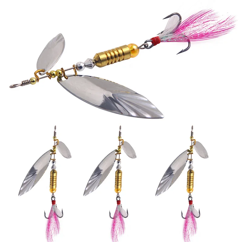 3PCS Metal Willow Sequins Spinner Bait 60mm6.7g Spoon Lures pike Metal With Treble Hooks Arttificial Bass Bait Fishing Lure
3PCS Metal Willow Sequins Spinner Bait 60mm6.7g Spoon Lures pike Metal With Treble Hooks Arttificial Bass Bait Fishing Lure