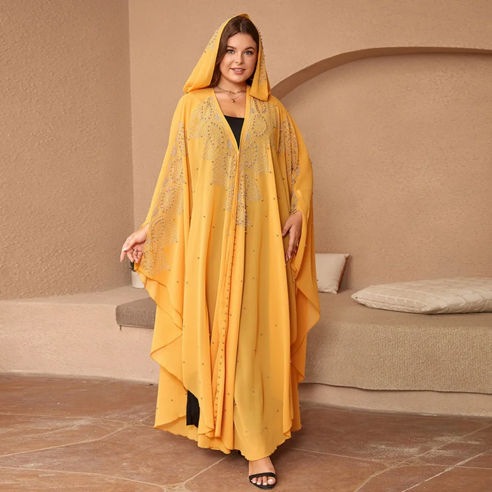 

Dubai Luxury Abaya for Women 2024 African Muslim Fashion Dress Caftan Marocain Evening Party Dresses Boubou Robe Djellaba Femme