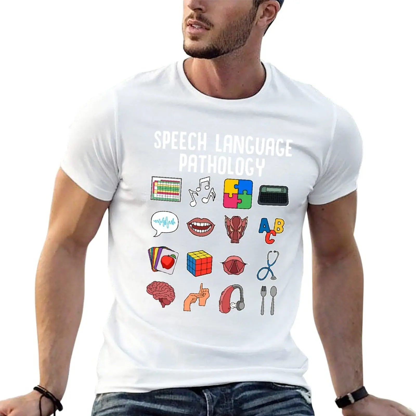 New Speech Language Pathology SLP Cool Speech Pathologist T-Shirt plain t-shirt graphic t shirts Short sleeve tee men
New Speech Language Pathology SLP Cool Speech Pathologist T-Shirt plain t-shirt graphic t shirts Short sleeve tee men