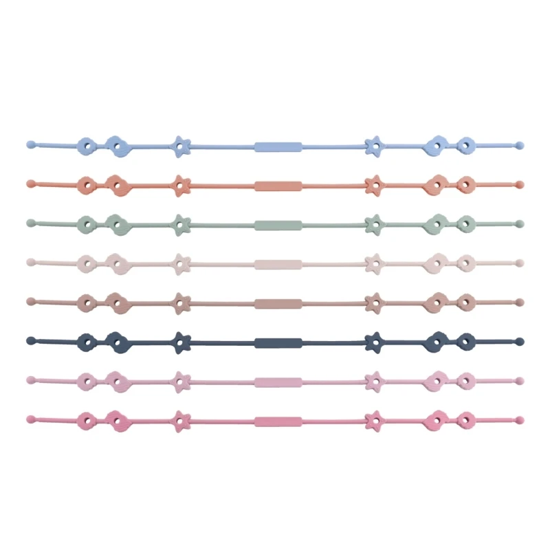 Silicone Pacifier Clip Toy Safety Straps Bottle Harness Straps Baby Pacifier Teether Straps for Stroller High Chair Crib
Silicone Pacifier Clip Toy Safety Straps Bottle Harness Straps Baby Pacifier Teether Straps for Stroller High Chair Crib
