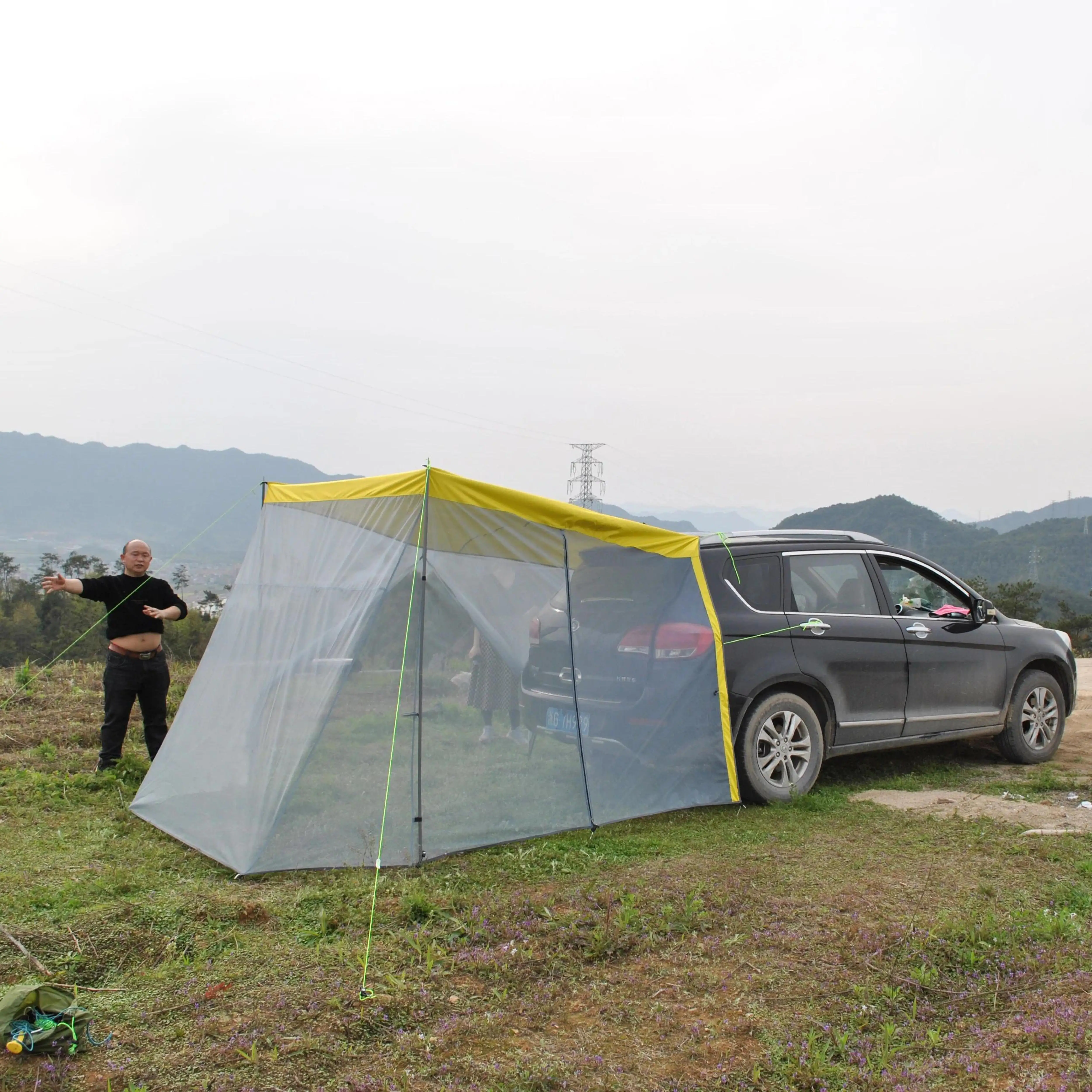 

CZX-580 Car Rear Tent Awning - Sun Shelter Portable Waterproof Roof Top Tent For SUV Mosquito Net Camping Outdoor Car Tent