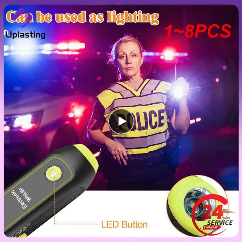 1~8PCS Electronic Whistle 125dB High Volumnoutdoor Camping Hiking SOS Light Flashlight Emergency Whistle Belt With Lanyard
1~8PCS Electronic Whistle 125dB High Volumnoutdoor Camping Hiking SOS Light Flashlight Emergency Whistle Belt With Lanyard