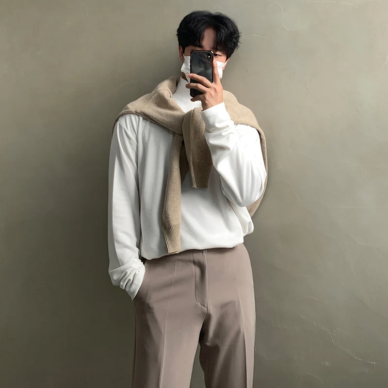 Winter High Neck T-shirt Men Warm Fashion Solid Color Casual Tshirt Men Korean Loose Cotton T Shirt Mens Top Oversized M-2XL
Winter High Neck T-shirt Men Warm Fashion Solid Color Casual Tshirt Men Korean Loose Cotton T Shirt Mens Top Oversized M-2XL