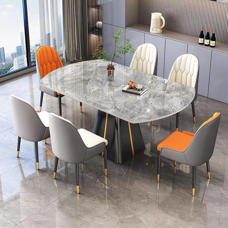 Luxury Extendable Dining Table Rectangle Waterproof Modern Folding Dining Table 8 Chairs Multifunctional Esstisch Furniture
Luxury Extendable Dining Table Rectangle Waterproof Modern Folding Dining Table 8 Chairs Multifunctional Esstisch Furniture