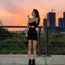 Women Clothes Spaghetti Strap Hollow Out Sleeveless Slim Sheath Spring Summer Mini Dress Lady Casual Mujer Vestidos Sexy Dress
Women Clothes Spaghetti Strap Hollow Out Sleeveless Slim Sheath Spring Summer Mini Dress Lady Casual Mujer Vestidos Sexy Dress