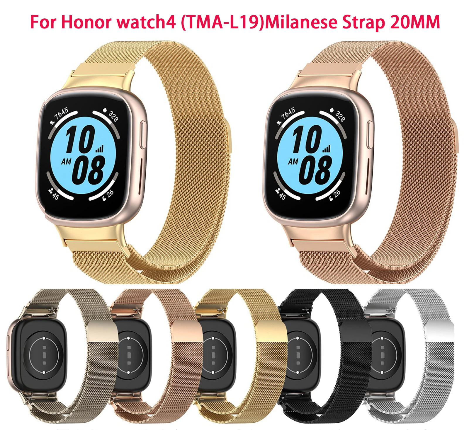 For Honor Watch 4 Magnetic First Grain Milano TMA-L19 Bracelet 20mm Wristband Honor Watch4 TMA-L19 Replacement Band Watchstrap
For Honor Watch 4 Magnetic First Grain Milano TMA-L19 Bracelet 20mm Wristband Honor Watch4 TMA-L19 Replacement Band Watchstrap