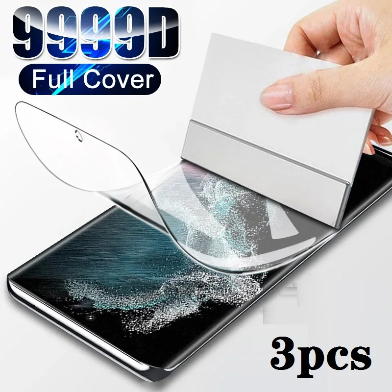 

3PCS Hydrogel Film for Samsung Galaxy A3 A5 A6 A7 A8 A9 J2 J3 J4 J5 J6 J7 J8 2017 2018 Screen Protector J2 J4 J7 Core S7 Film