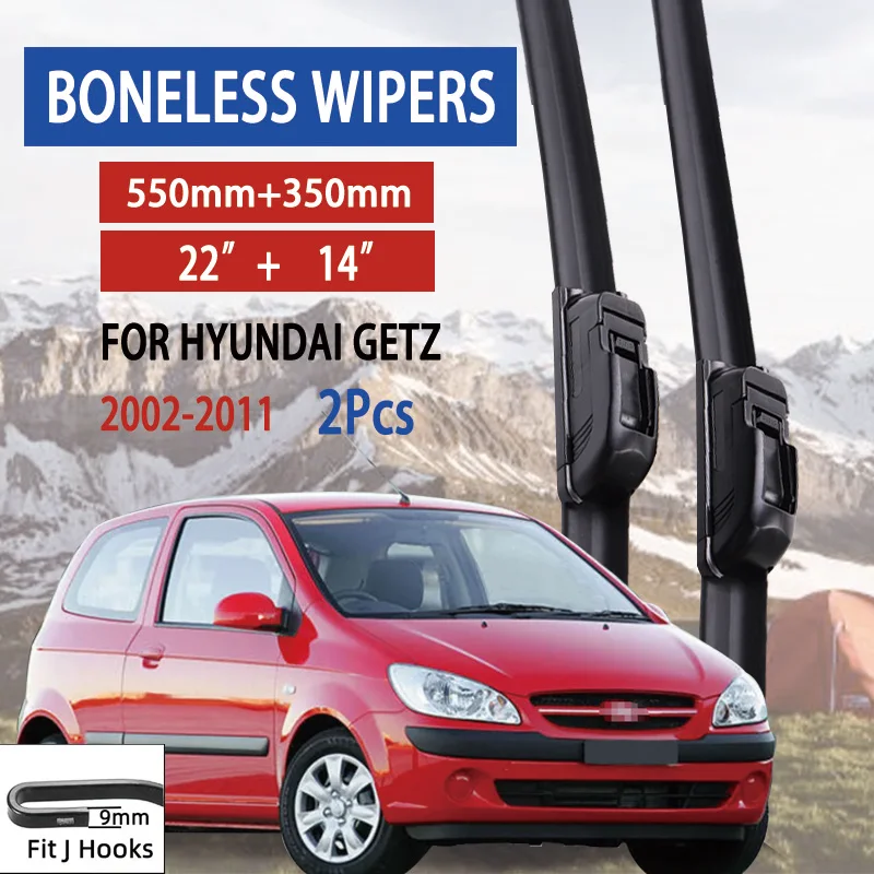 For Hyundai Getz 2002-2011 Car Windshield Wiper U-type Soft Rubber Frameless Bracketless Car Wipers 22"+14"
For Hyundai Getz 2002-2011 Car Windshield Wiper U-type Soft Rubber Frameless Bracketless Car Wipers 22"+14"