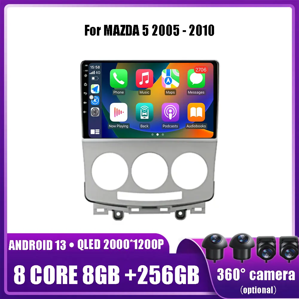 Android 13 360 панорама для MAZDA 5 2005 2006 2007 2008 - 2010 старое автомобильное радио мультимедийный видеоплеер навигация GPS 2 Din DVD
Android 13 360 панорама для MAZDA 5 2005 2006 2007 2008 - 2010 старое автомобильное радио мультимедийный видеоплеер навигация GPS 2 Din DVD