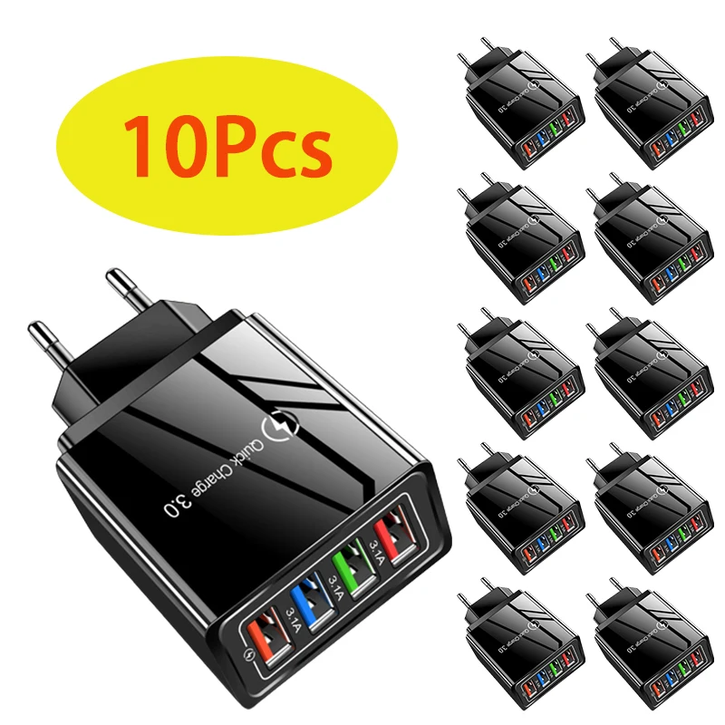 10Pcs 18W USB Charger 3A Fast Charging 18W Mobile Phone Adapter for iPhone12 Pro Max EU/US Plug Wall charger for Xiaomi Huawei
10Pcs 18W USB Charger 3A Fast Charging 18W Mobile Phone Adapter for iPhone12 Pro Max EU/US Plug Wall charger for Xiaomi Huawei