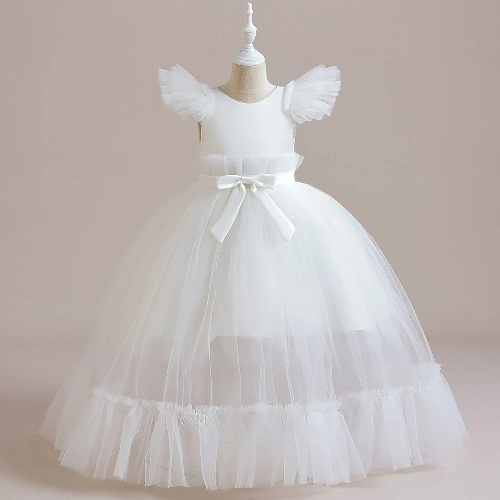 Big Girls White Cap Sleeves Floor Length Party Gowns Elegant Wear First Communion Dress Wedding Dress Kids Vestidos 6-16Y
Big Girls White Cap Sleeves Floor Length Party Gowns Elegant Wear First Communion Dress Wedding Dress Kids Vestidos 6-16Y