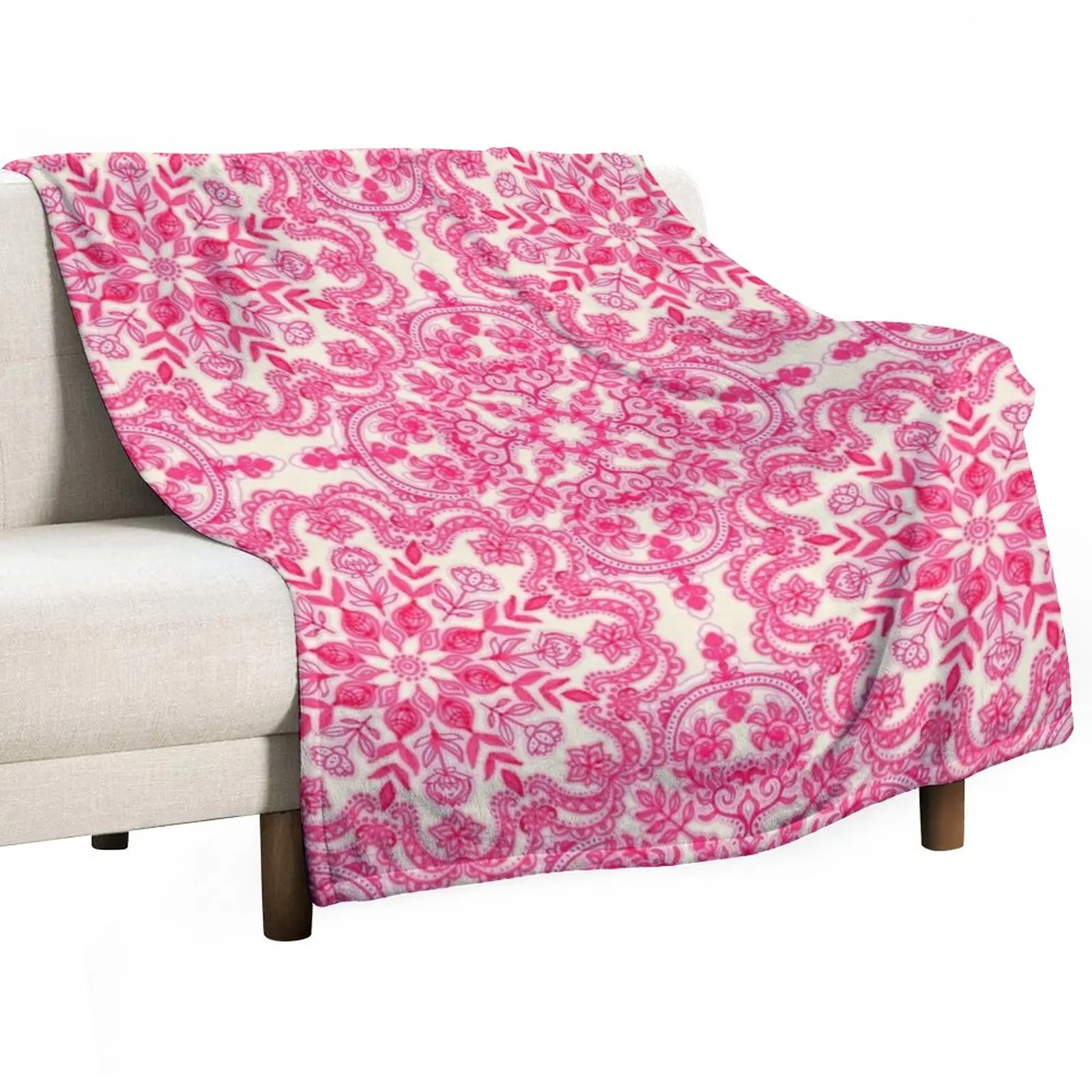 Hot Pink & Soft Cream Folk Art Pattern Throw Blanket Quilt Blanket Camping Blanket cosplay anime
Hot Pink & Soft Cream Folk Art Pattern Throw Blanket Quilt Blanket Camping Blanket cosplay anime