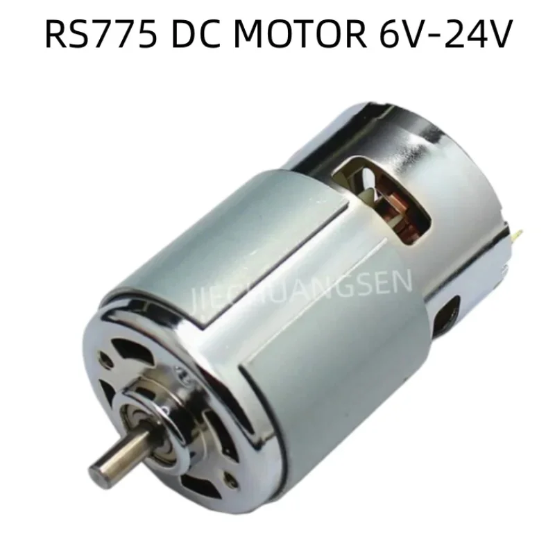 RS775 DC MOTOR 6V-24V Carbon Brush Large Torque Ball Bearing Motor (Strong Magnetic Magnet Rotor,High Insulation Grade MOTOR)
RS775 DC MOTOR 6V-24V Carbon Brush Large Torque Ball Bearing Motor (Strong Magnetic Magnet Rotor,High Insulation Grade MOTOR)