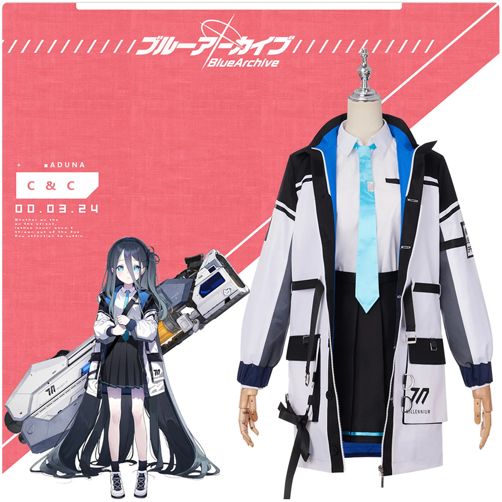 Game Blue Archive Cosplay Costume Cos Tenndou Arisu Outfit Suit Lolita Girls School Dresses Wig Christmas Halloween Full Set
Game Blue Archive Cosplay Costume Cos Tenndou Arisu Outfit Suit Lolita Girls School Dresses Wig Christmas Halloween Full Set