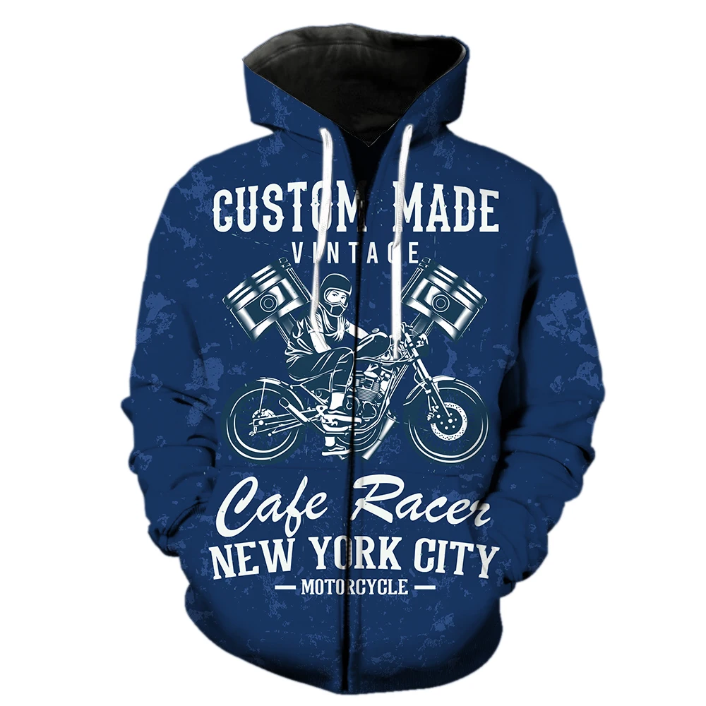 Cartoon Punk Style Motorcycle Men's Zipper Hoodie Long Sleeve Harajuku Sweatshirts Oversized With Hood Jackets 3D Print Fashion
Cartoon Punk Style Motorcycle Men's Zipper Hoodie Long Sleeve Harajuku Sweatshirts Oversized With Hood Jackets 3D Print Fashion