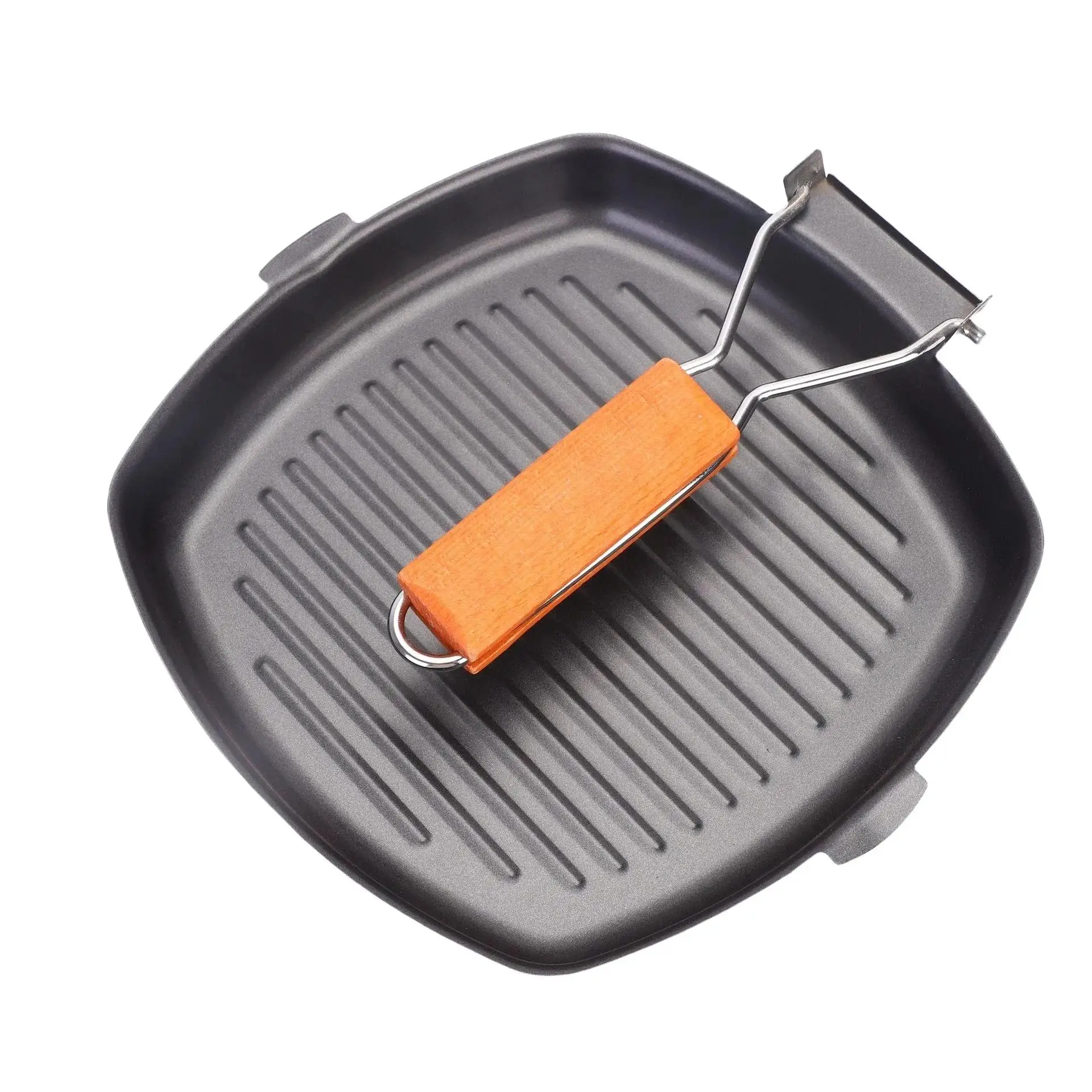 

Outdoor Non-Stick Frying Pan Fold Grill Pan Camping Frying Pan Easy Clean Grill Pan Portable BBQ Frying Plate Camping Cookware