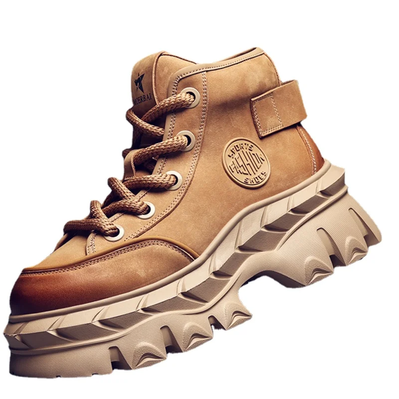 Genuine Leather Sewn Outdoor Casual Boots Shoes for Men Autumn/Winter Increase Pantshoes Work Boots Male Height Increasing Shoes
Genuine Leather Sewn Outdoor Casual Boots Shoes for Men Autumn/Winter Increase Pantshoes Work Boots Male Height Increasing Shoes