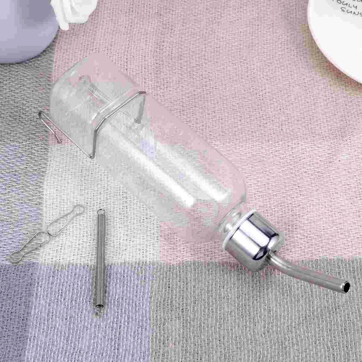 Automatic Feeder Pet Supplies Water Dispenser Glass Bottle Hanging Stainless Steel Bottles for Small Animal
Automatic Feeder Pet Supplies Water Dispenser Glass Bottle Hanging Stainless Steel Bottles for Small Animal