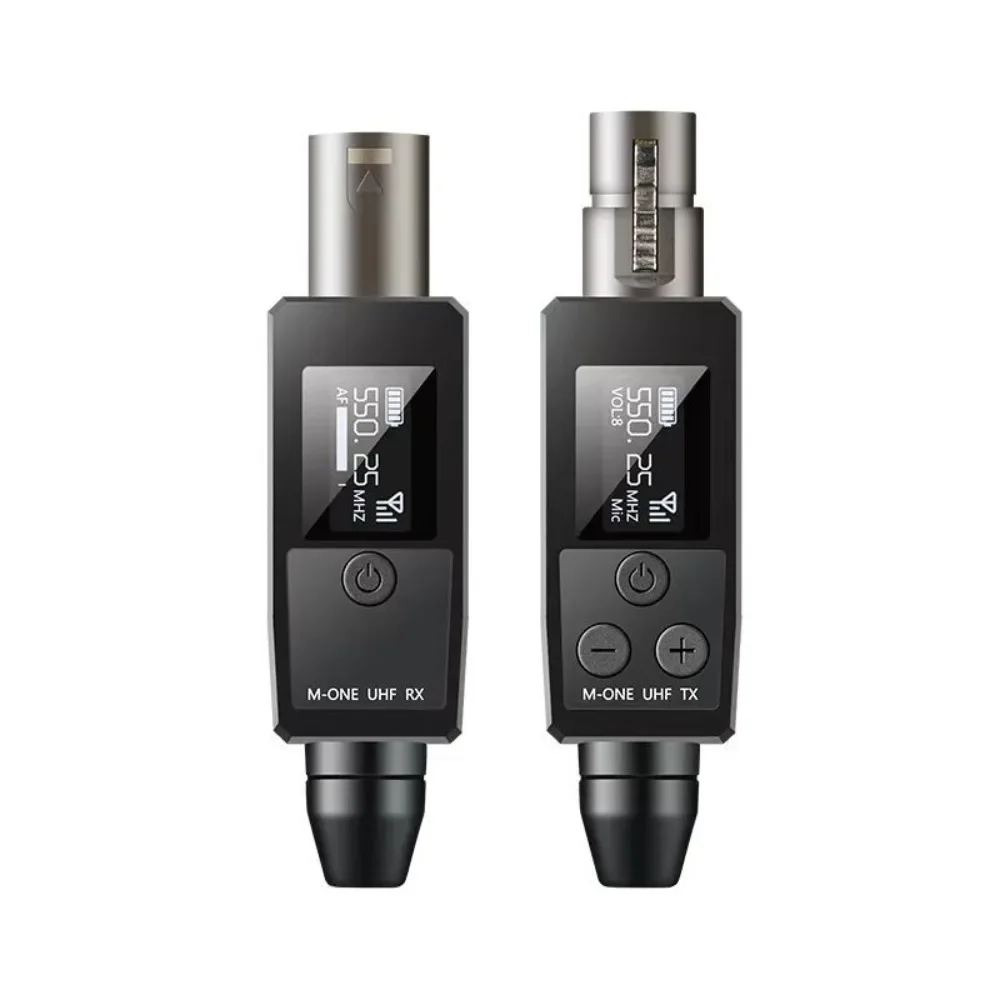 

VK-38 UHF Wireless Microphone Converter XLR Transmitter and Receiver for Dynamic Microphone Guitar Receiver Transmission Adapter