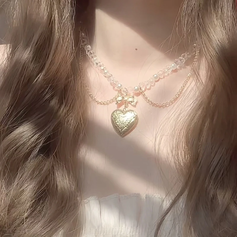 Ожерелье с подвеской в виде милого сердца, колье, простое ожерелье с воротником, эффектные ювелирные изделия
Ожерелье с подвеской в виде милого сердца, колье, простое ожерелье с воротником, эффектные ювелирные изделия