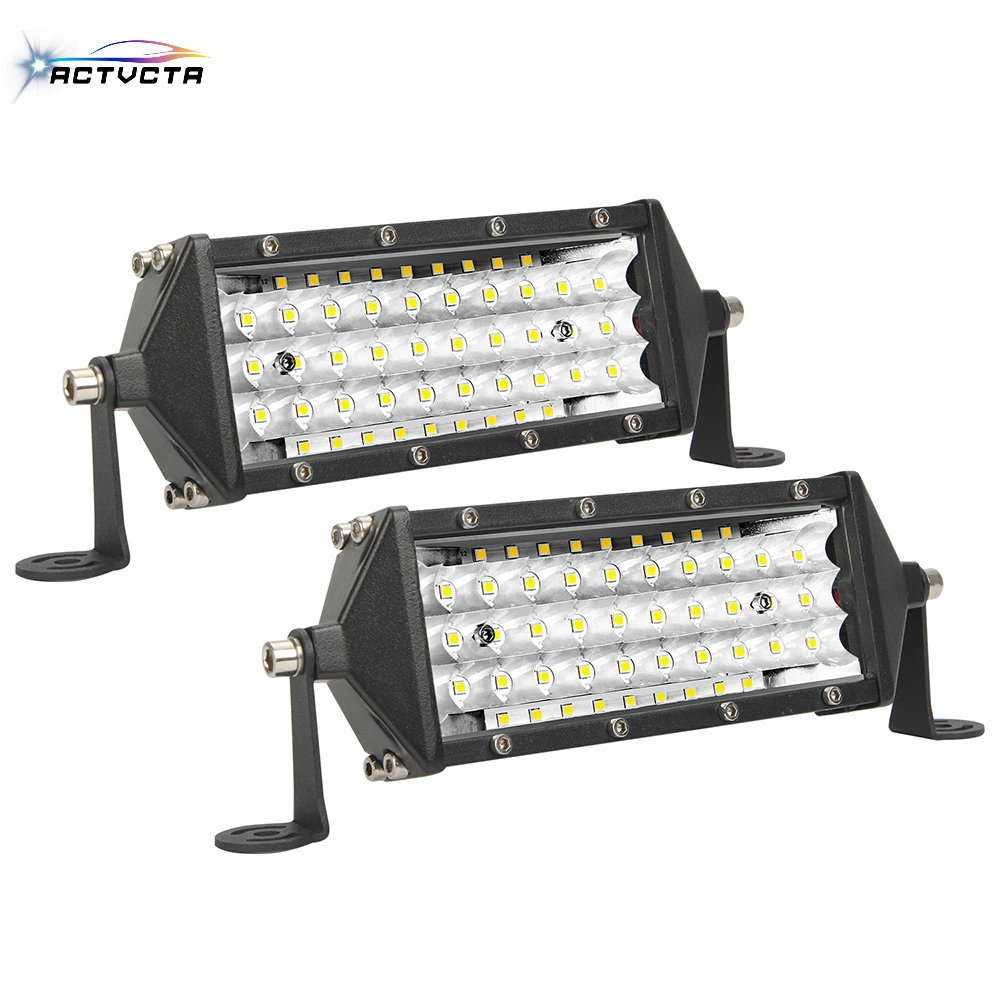 

ACTVTCA 8 Inch Three Side Light LED Work Light 200W Wide Pressure 9-30V 20000LM 6000K Suitable for Trucks, Off-road Vehicles