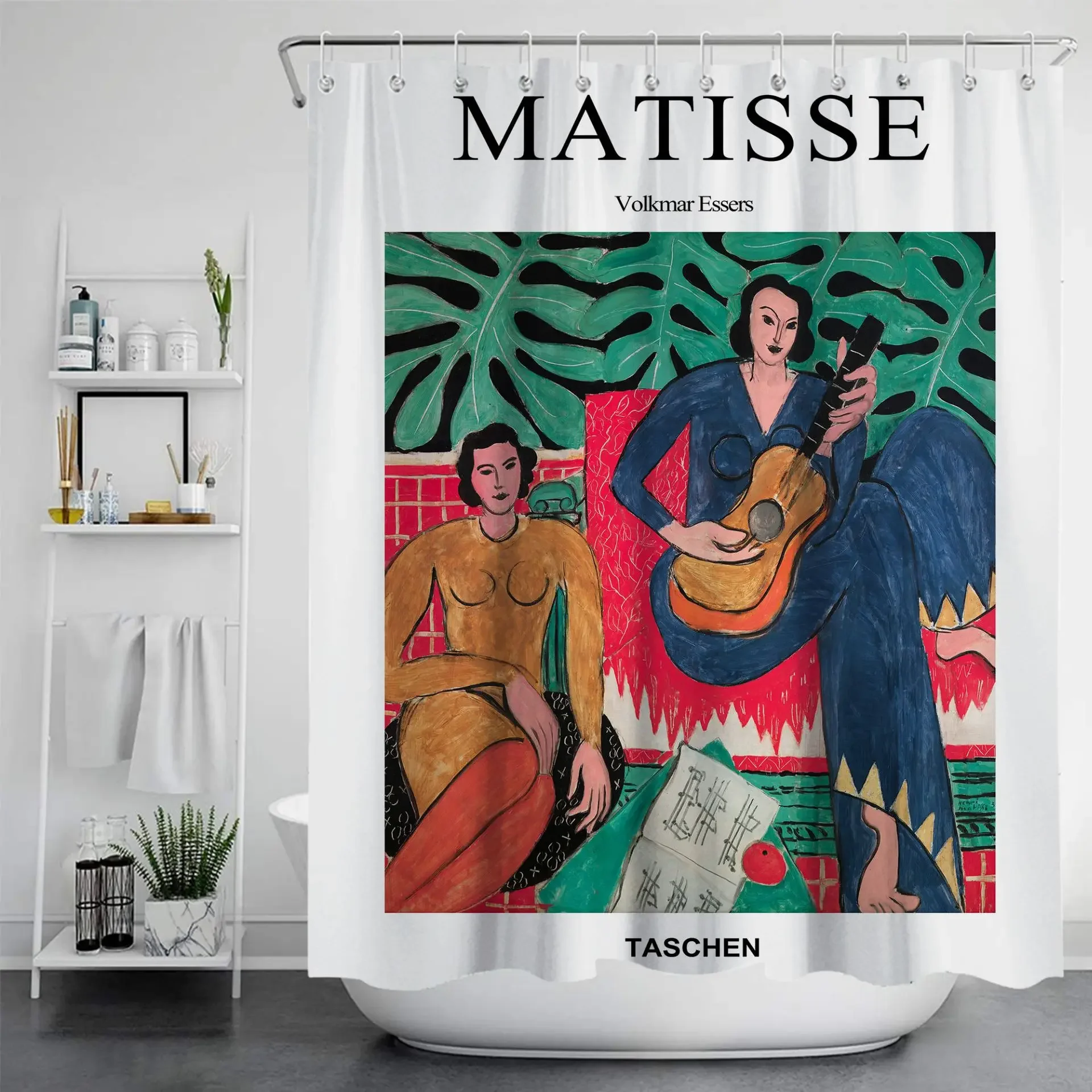 Штора для душа Morden Matisse, водонепроницаемая тканевая однотонная занавеска для ванны, большая широкая Крышка для купания, 12 крючков 
Штора для душа Morden Matisse, водонепроницаемая тканевая однотонная занавеска для ванны, большая широкая Крышка для купания, 12 крючков