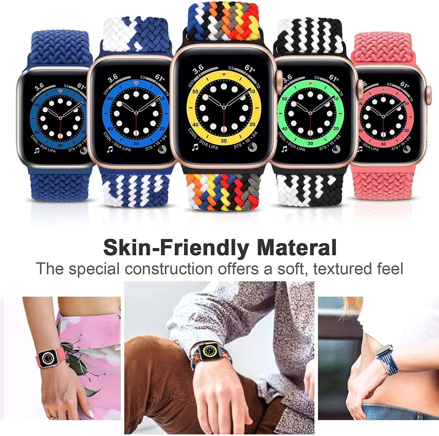 Braided Solo Loop For Apple watch band 45mm 41mm 44mm 40mm 42mm 49mm Elastic Nylon bracelet iWatch serie 3 se 6 7 8 ultra strap Braided Solo Loop For Apple watch band 45mm 41mm 44mm 40mm 42mm 49mm Elastic Nylon bracelet iWatch serie 3 se 6 7 8 ultra strap