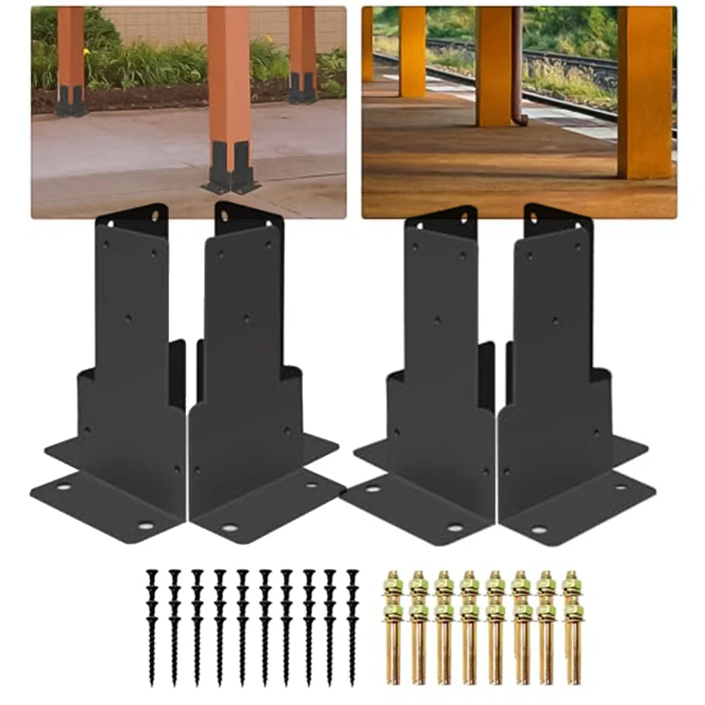 4PCS Post Anchor Bracket Adjustable Stainless Steel Picket Fence Deck Post Base Cover Bracket Support Fence Railing Support
4PCS Post Anchor Bracket Adjustable Stainless Steel Picket Fence Deck Post Base Cover Bracket Support Fence Railing Support