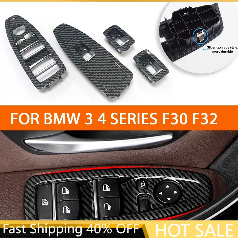 LHD RHD Car Interior Door Window lift switch carbon fiber Regulator Button Cover Trim For BMW 3 4 series f30 f32 4pcs
LHD RHD Car Interior Door Window lift switch carbon fiber Regulator Button Cover Trim For BMW 3 4 series f30 f32 4pcs