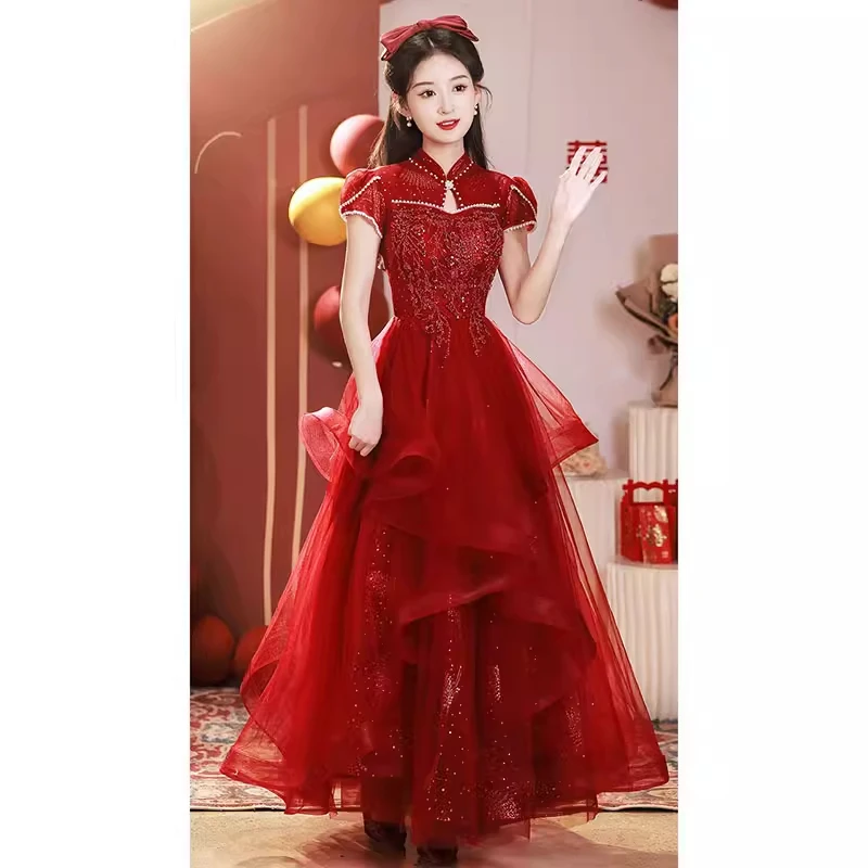 2024 new style bridal dress summer evening dress wedding banquet new Chinese style Xiuhe dress engagement female
2024 new style bridal dress summer evening dress wedding banquet new Chinese style Xiuhe dress engagement female
