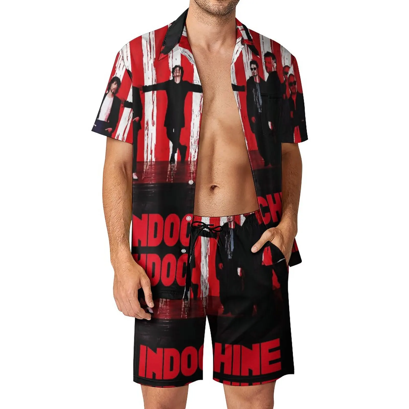 

Indochineband Men's Beach Suit 2 Pieces Suit High Grade Creative Leisure Eur Size