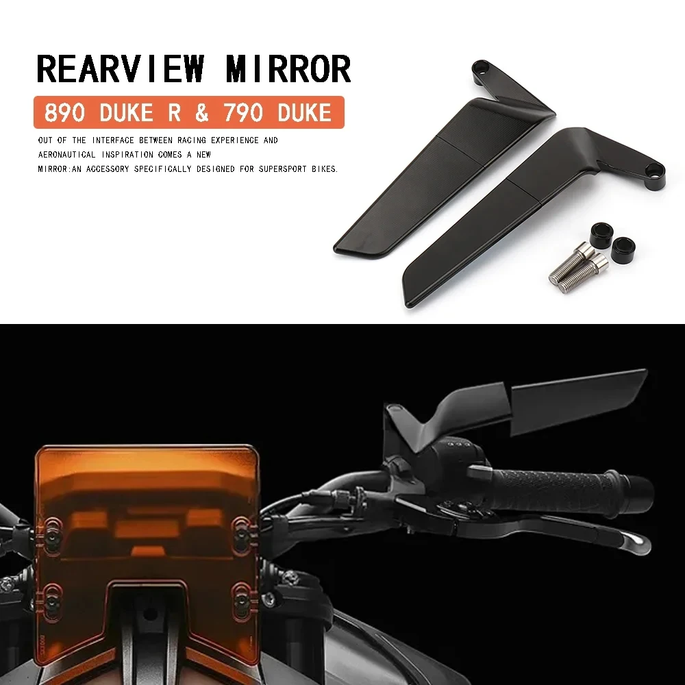 For 790 2018 - 2020 2019 New Motorcycle Accessories Wind Wing Adjustable Rotating Rearview Mirror New For 890 Duke R 2021
For 790 2018 - 2020 2019 New Motorcycle Accessories Wind Wing Adjustable Rotating Rearview Mirror New For 890 Duke R 2021