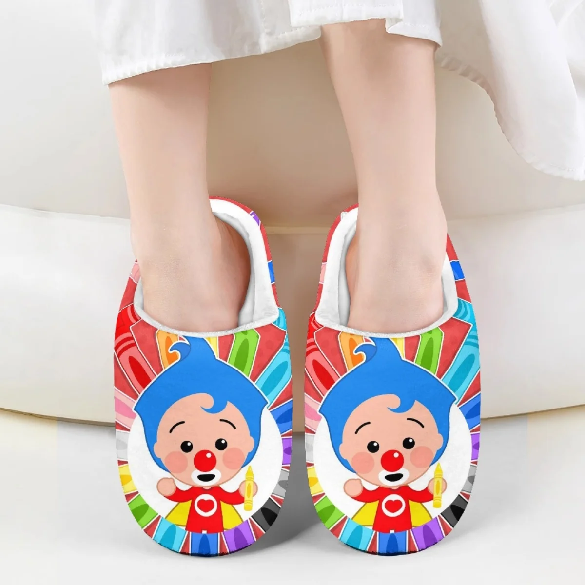Animated Cartoon Plim Print Girls Boys Autumn Winter Home Warm Cotton Slipper Lightweight Art Casual Breathable Kids Plush Shoes
Animated Cartoon Plim Print Girls Boys Autumn Winter Home Warm Cotton Slipper Lightweight Art Casual Breathable Kids Plush Shoes