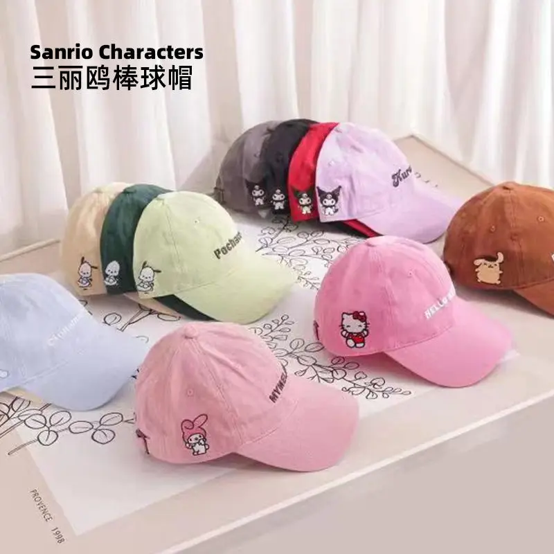 Sanrio Hellokitty Mymelody Pachacco Kuromi Cinnamoroll Кепка с уткой летняя бейсболка от солнца Kuromi Hat
Sanrio Hellokitty Mymelody Pachacco Kuromi Cinnamoroll Кепка с уткой летняя бейсболка от солнца Kuromi Hat