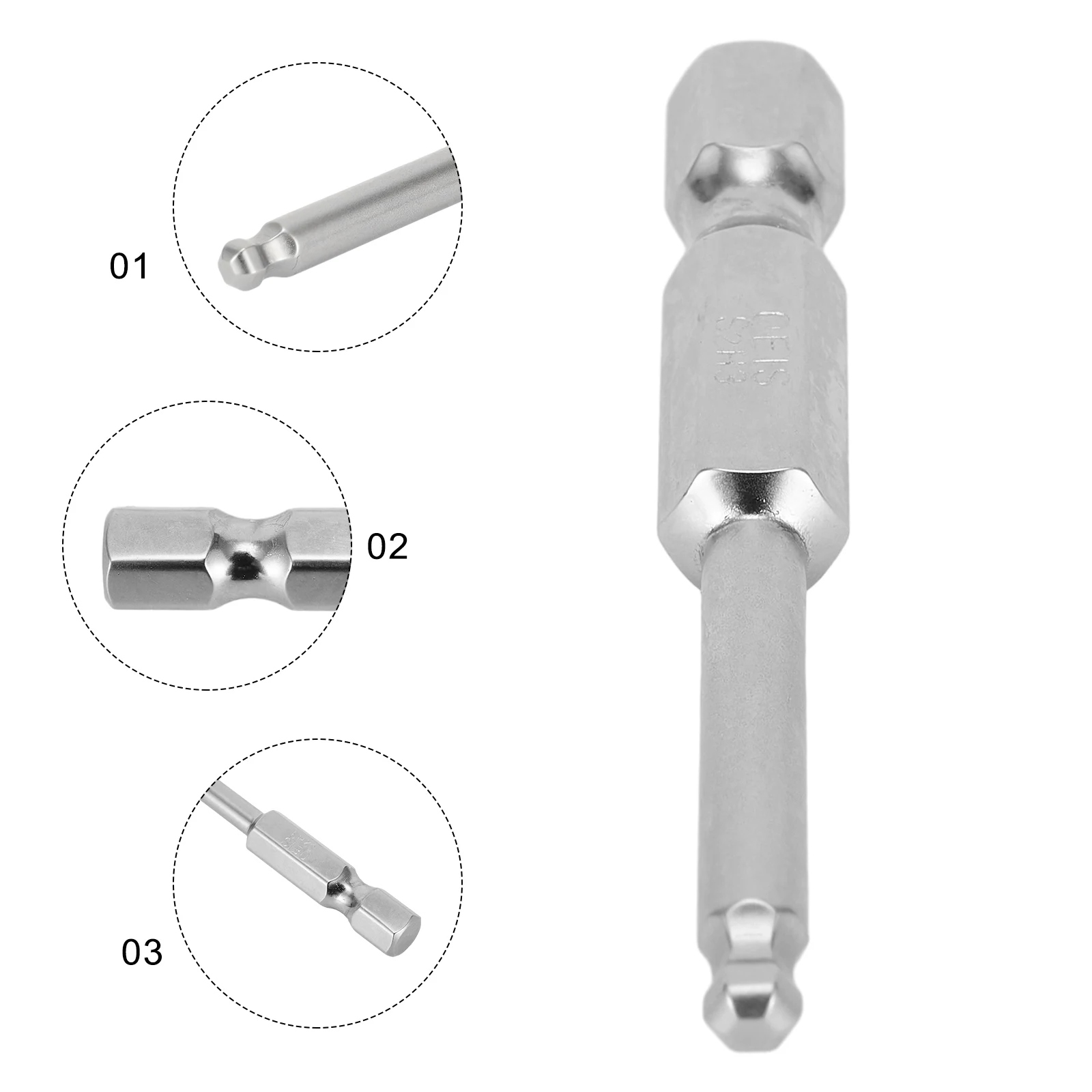 1pc Ball End Hex Screwdriver Bit Metric Hex Bit 50mm Long Magnetic Driver Bit External Hexagonal Wind Screwdriver Head
1pc Ball End Hex Screwdriver Bit Metric Hex Bit 50mm Long Magnetic Driver Bit External Hexagonal Wind Screwdriver Head