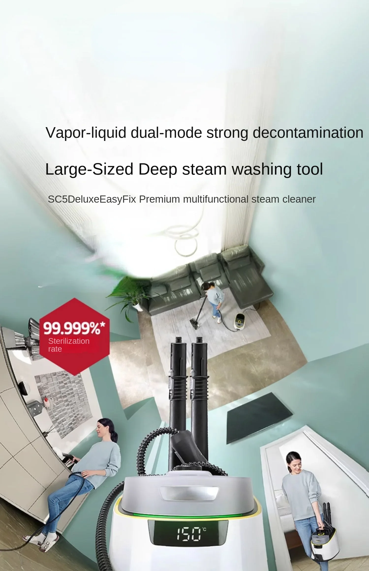 High Temperature Steam Cleaner Kitchen Household High Pressure Washing Machine Multi-Function All-in-One Sc5d
High Temperature Steam Cleaner Kitchen Household High Pressure Washing Machine Multi-Function All-in-One Sc5d