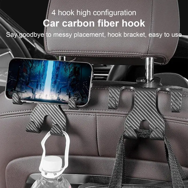 

Car Purse Hook Back Seat Organizer Hanger For Vehicle Universal Headrest Durable Grocery Bags Hook Automobiles Accessories