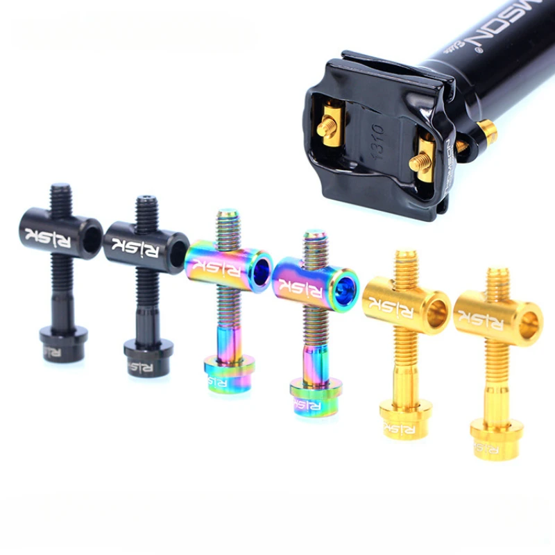 2pcs M5*30/40 Titanium alloy Bicycle Seat Post Fixing Bolts MTB Road bike Seatpost Saddle Fixed Screws
2pcs M5*30/40 Titanium alloy Bicycle Seat Post Fixing Bolts MTB Road bike Seatpost Saddle Fixed Screws