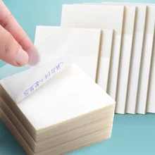 Simple transparent Memo Pads Simple PET Sticky Scrapbook Sticker School Supplies Post Notes Office Stationery 50 Sheets
Simple transparent Memo Pads Simple PET Sticky Scrapbook Sticker School Supplies Post Notes Office Stationery 50 Sheets