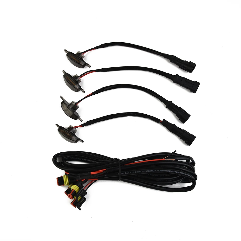 4 PCS Smoked Lens Amber Car Light LED Front Grille Running Lights 3000K For Ram 1500 Car Decorative Lamps & Strips Accessories
4 PCS Smoked Lens Amber Car Light LED Front Grille Running Lights 3000K For Ram 1500 Car Decorative Lamps & Strips Accessories