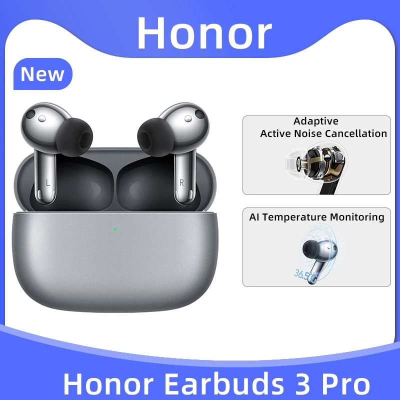 Global Version Honor Earbuds 3 Pro TWS Earphone Bluetooth Ai Temperature Monitoring Wireless Headphones Active Noise Cancelling
Global Version Honor Earbuds 3 Pro TWS Earphone Bluetooth Ai Temperature Monitoring Wireless Headphones Active Noise Cancelling