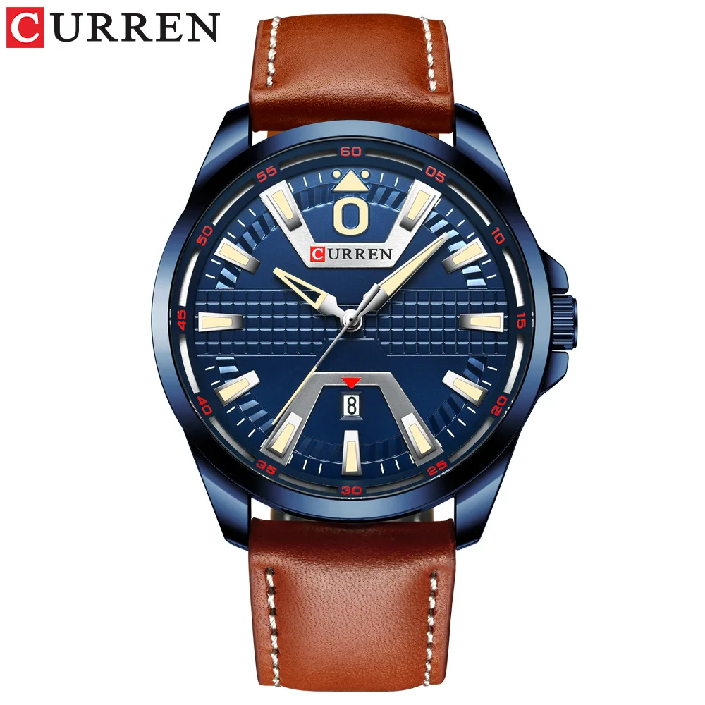 

Luxury Brand Leather Men Watches Curren Fashion Casual Military Analog Quartz Watch Men Business Sport Waterproof Man Wristwatch