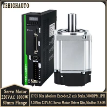 80mm 1000W Servo Motor with Encoder Absolute Servo Driver with RS485 23/17Bit 1PH 3000RPM 3.2Nm 220VAC Drive Servo Motor 1KW Kit
80mm 1000W Servo Motor with Encoder Absolute Servo Driver with RS485 23/17Bit 1PH 3000RPM 3.2Nm 220VAC Drive Servo Motor 1KW Kit