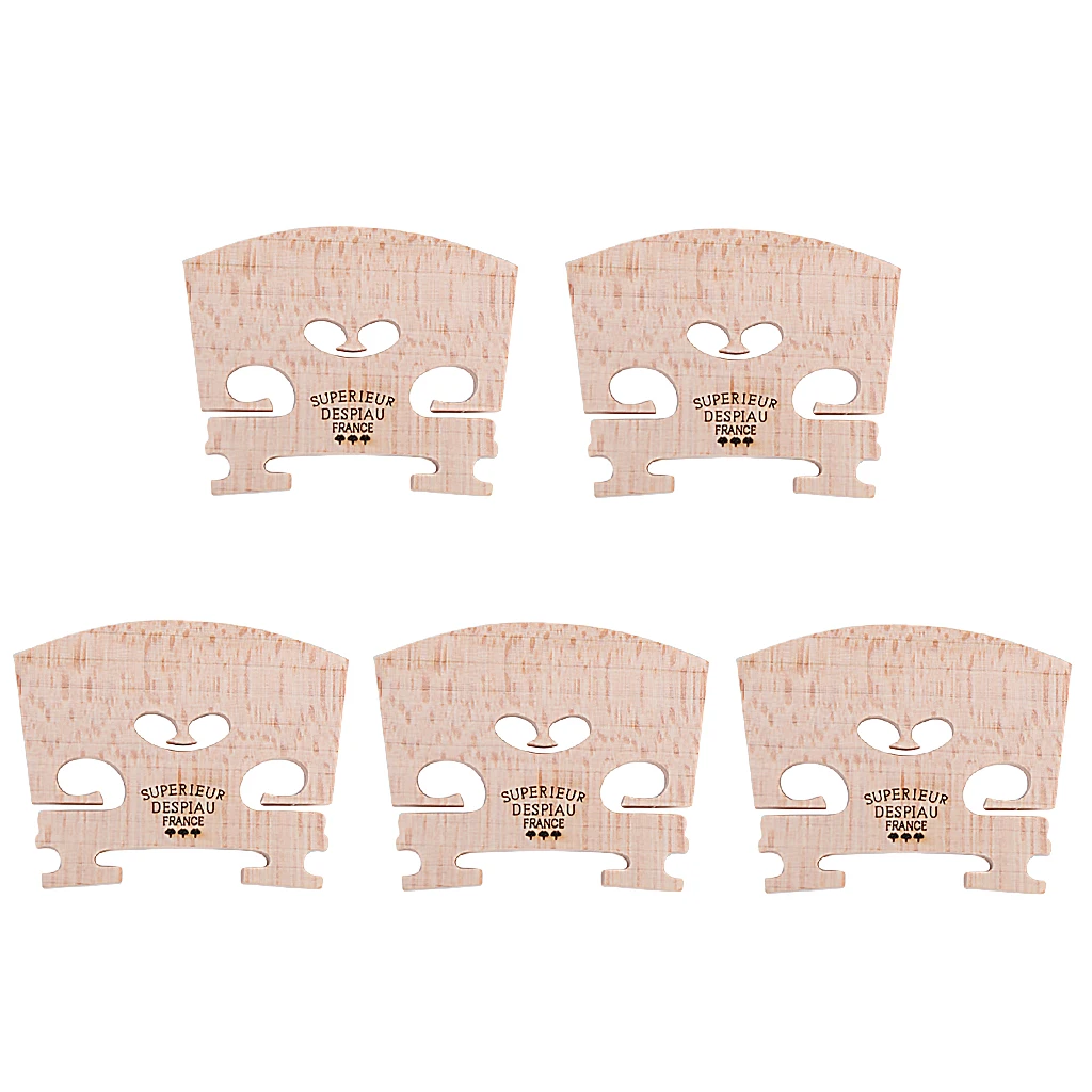 5PCS 4/4 3/4 Size Violin Bridges Fiddle Maple Wood Acoustic Violin Electric Fiddle Strings Bridge Fiddle Parts Accesssories SET
5PCS 4/4 3/4 Size Violin Bridges Fiddle Maple Wood Acoustic Violin Electric Fiddle Strings Bridge Fiddle Parts Accesssories SET