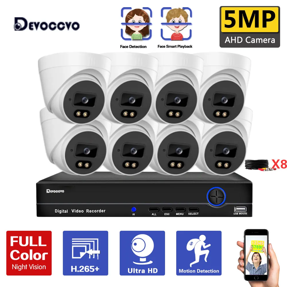 5 МП Ultra HD 8CH AHD DVR Kit H.265 + CCTV Camera Security System 4CH CCTV System Color Night vision комплект видеонаблюдения
5 МП Ultra HD 8CH AHD DVR Kit H.265 + CCTV Camera Security System 4CH CCTV System Color Night vision комплект видеонаблюдения